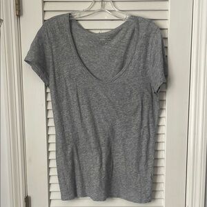 J. Crew Gray Fitted Short Sleeve T-Shirt